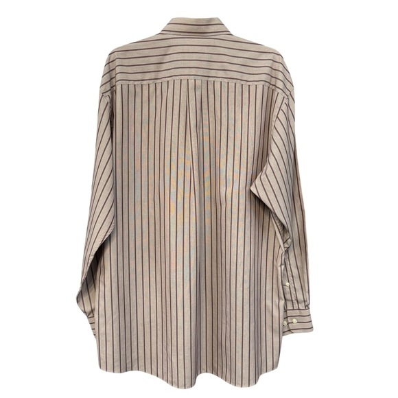 Jos A Bank Wrinkle Free Stripe Shirt Men’s Large - Picture 2 of 4